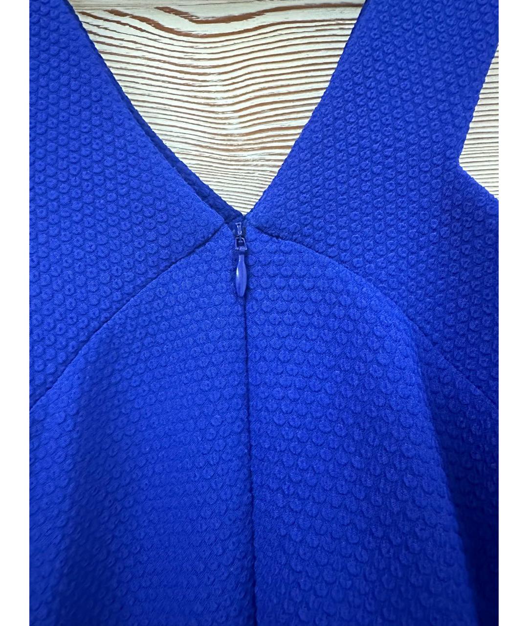 SANDRO Синее полиэстеровое коктейльное платье, фото 3