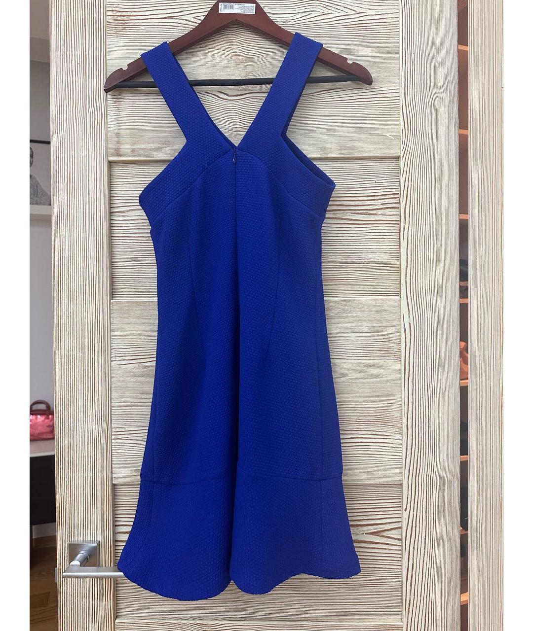 SANDRO Синее полиэстеровое коктейльное платье, фото 5