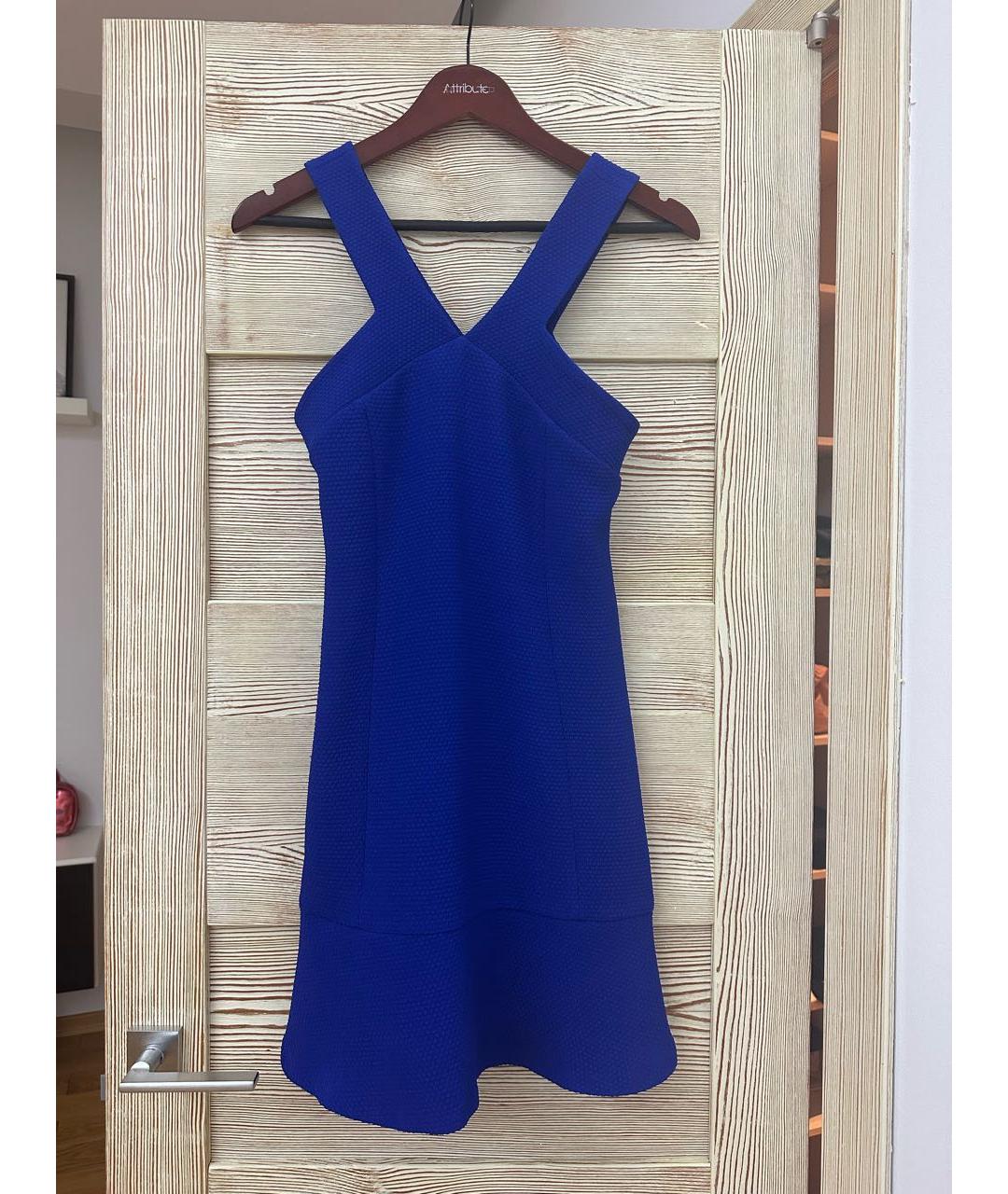 SANDRO Синее полиэстеровое коктейльное платье, фото 6
