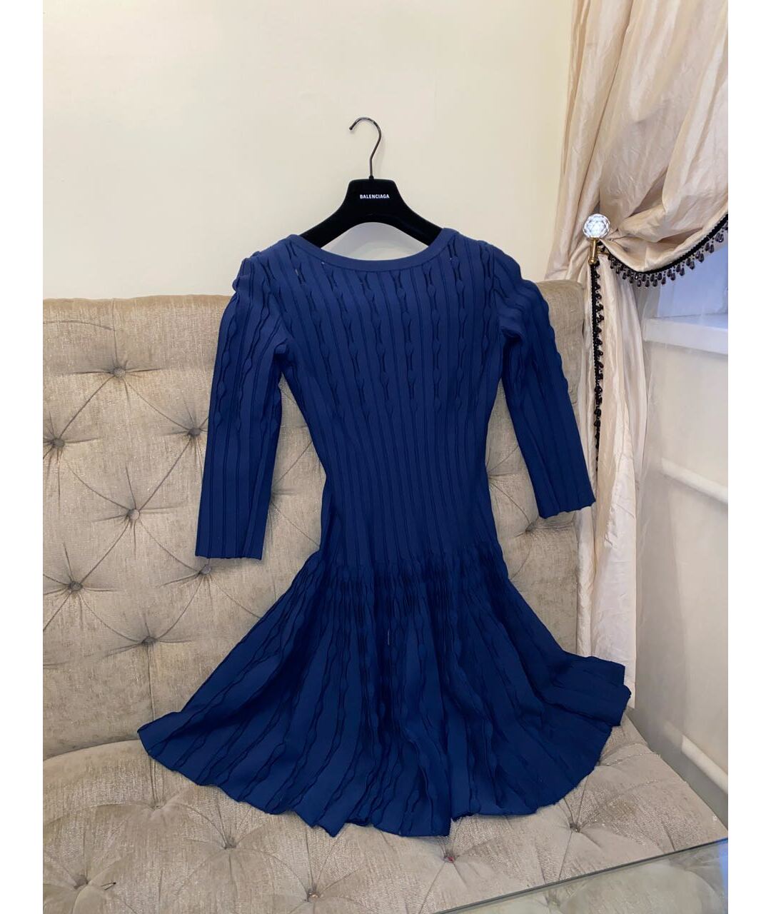 ALAIA Темно-синее платье, фото 2