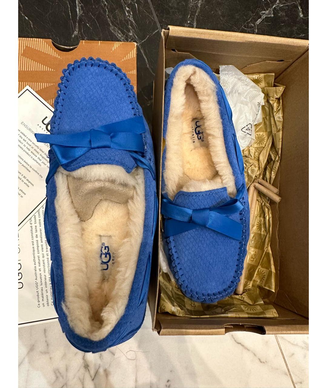 UGG AUSTRALIA Синие мокасины, фото 3