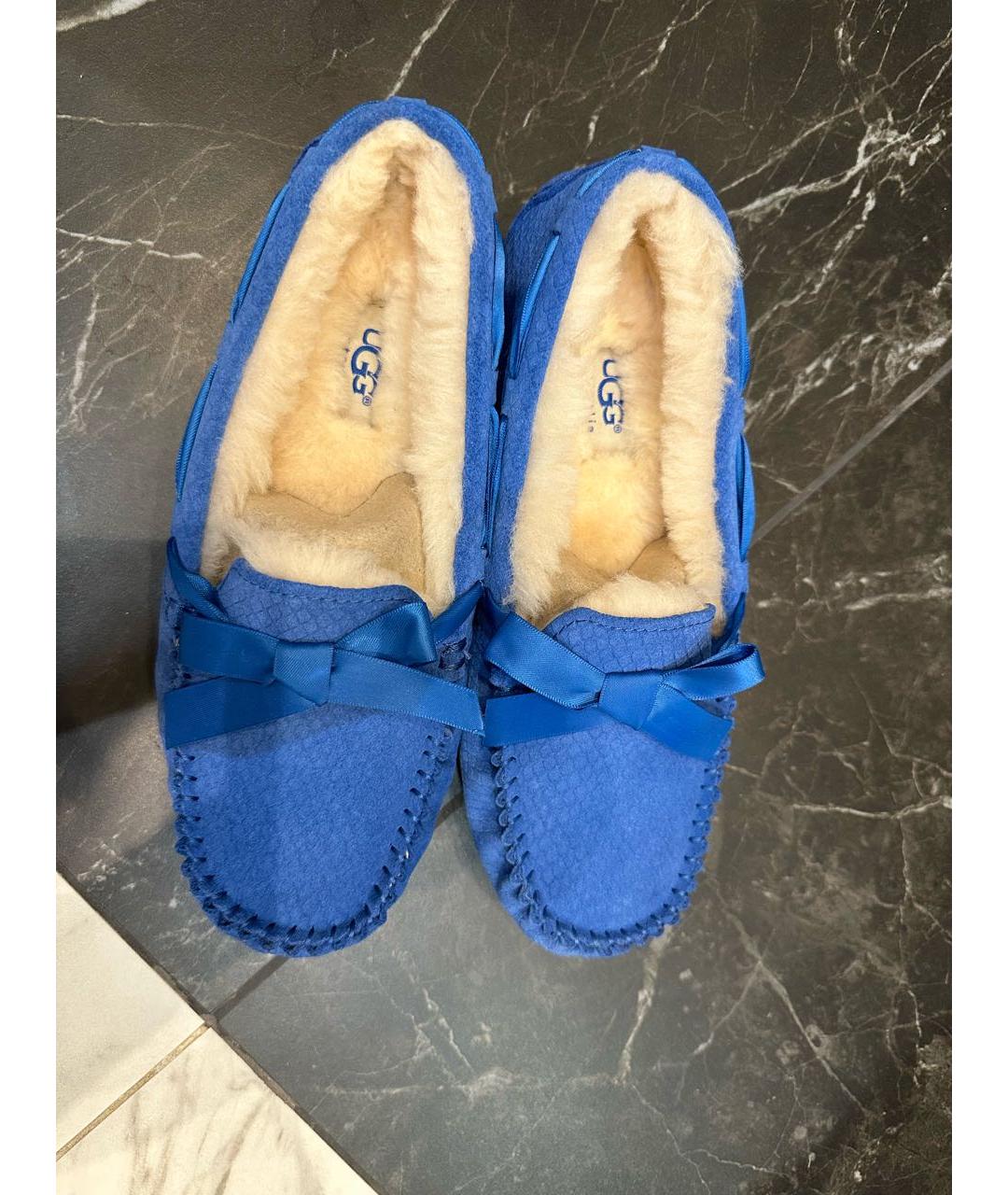 UGG AUSTRALIA Синие мокасины, фото 2