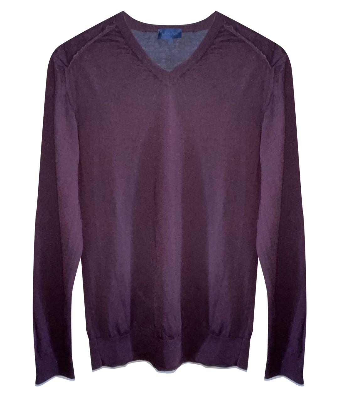 LANVIN Фиолетовый шерстяной джемпер / свитер, фото 1