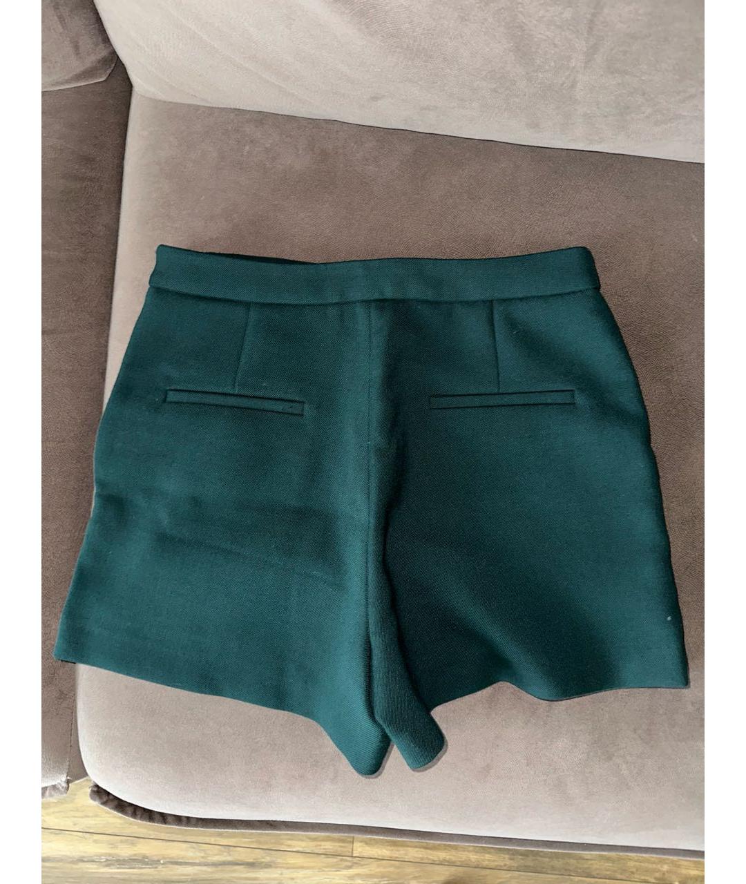 SANDRO Зеленые полиэстеровые шорты, фото 2