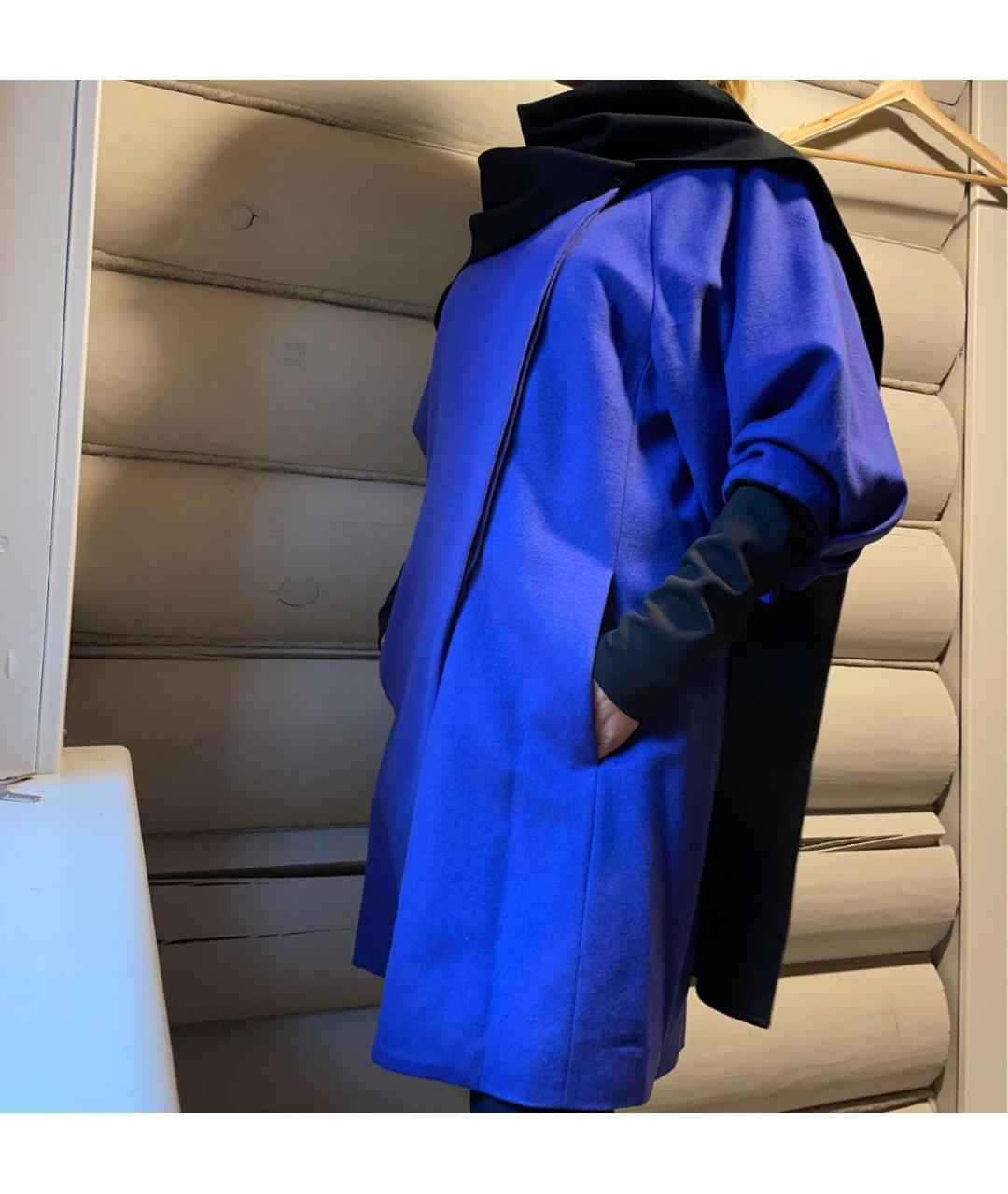 PAUL SMITH BLACK LABEL Фиолетовое шерстяное пальто, фото 5