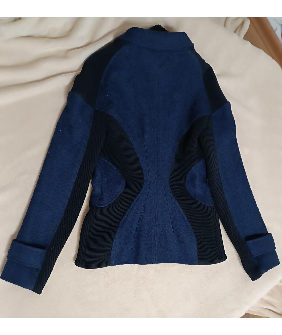 PROENZA SCHOULER Темно-синий шерстяной жакет/пиджак, фото 3