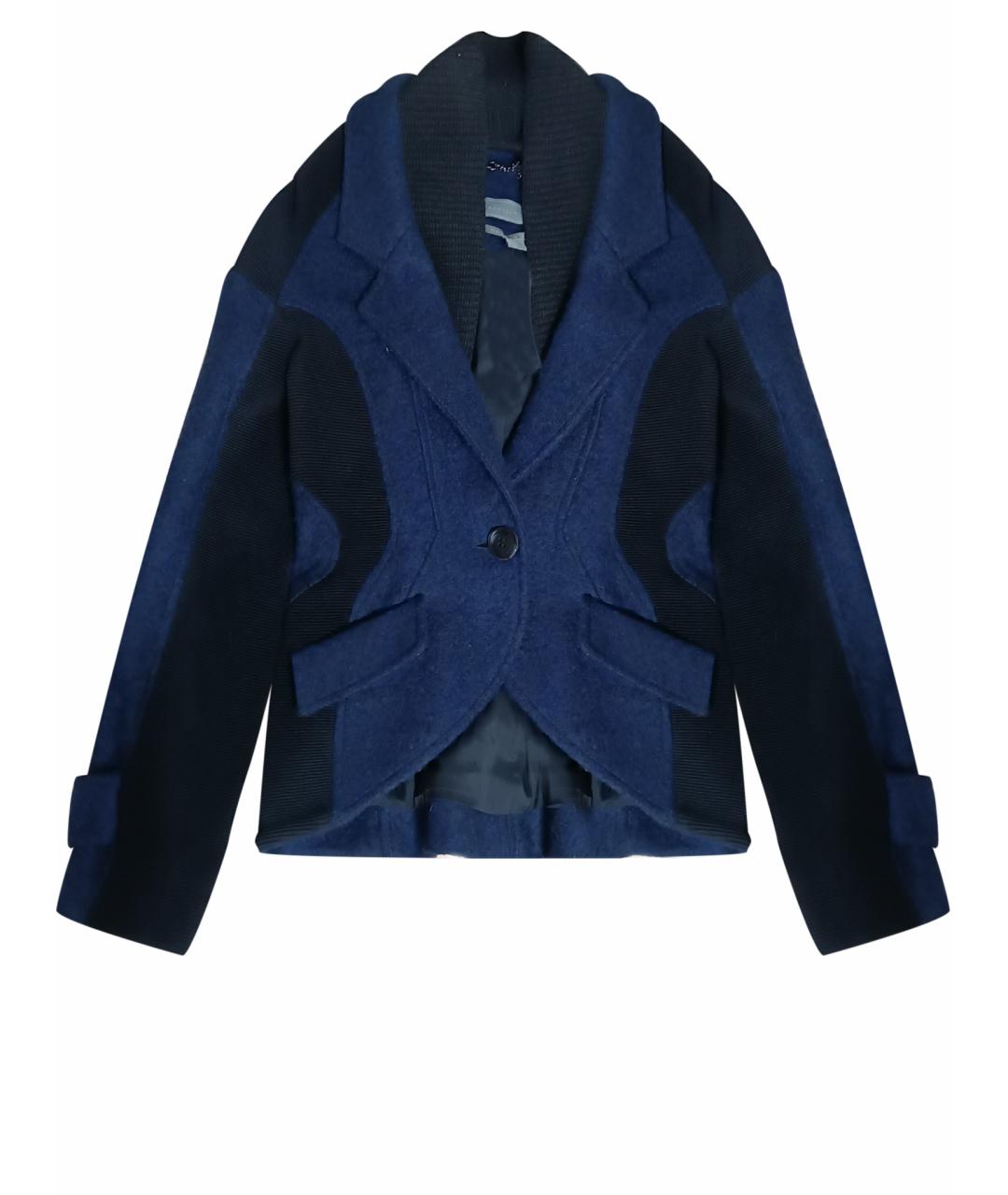 PROENZA SCHOULER Темно-синий шерстяной жакет/пиджак, фото 1