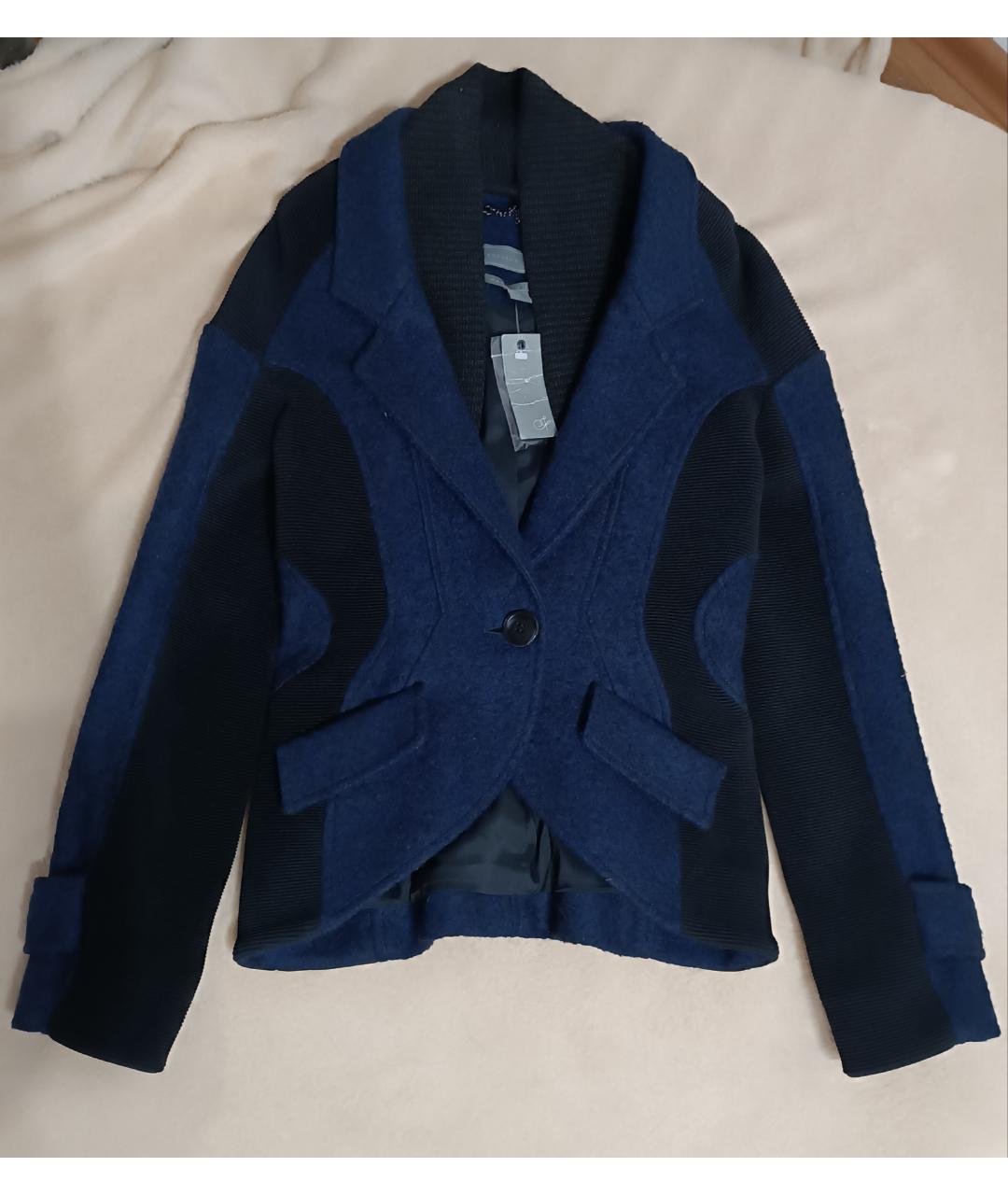 PROENZA SCHOULER Темно-синий шерстяной жакет/пиджак, фото 5