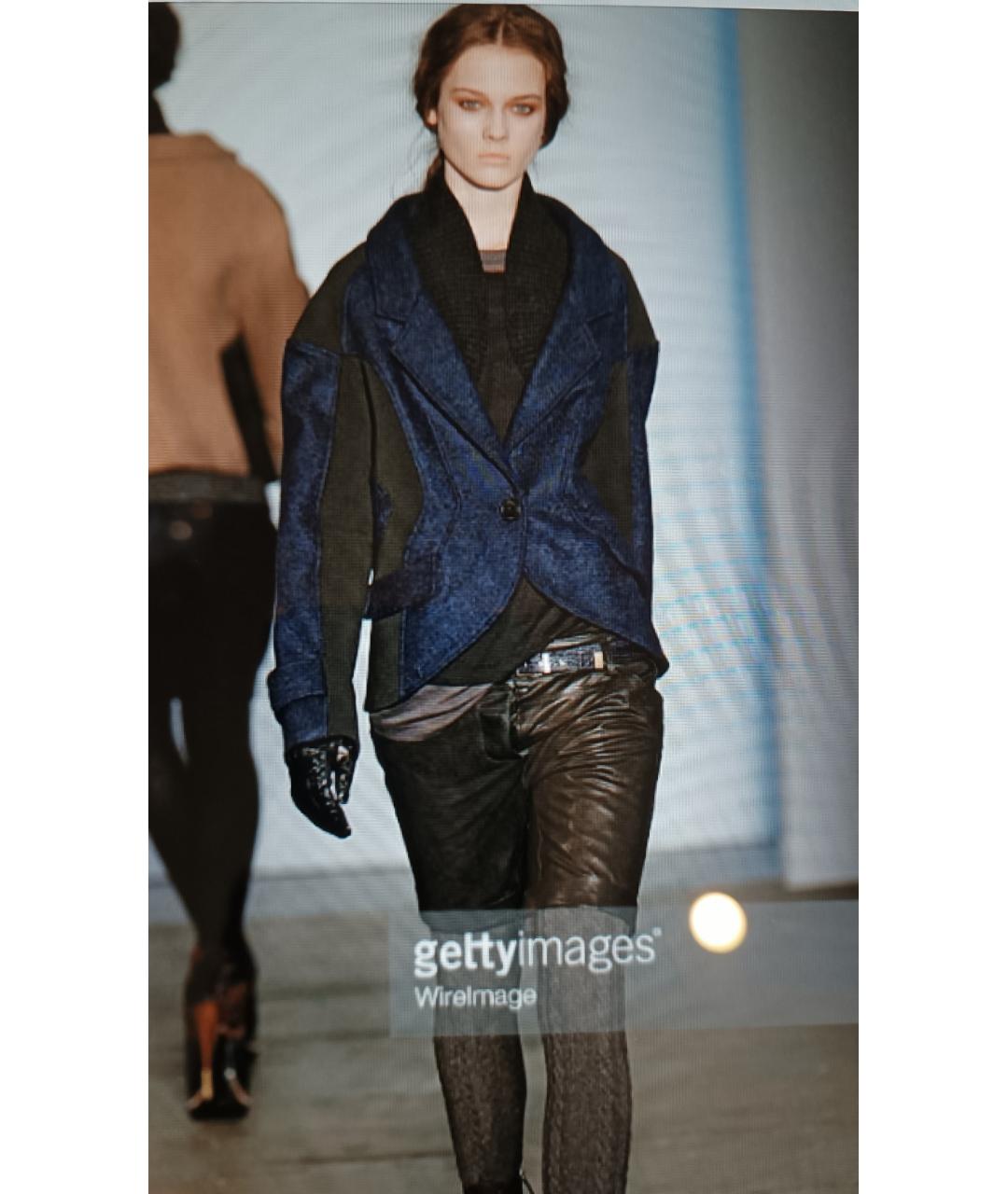 PROENZA SCHOULER Темно-синий шерстяной жакет/пиджак, фото 2