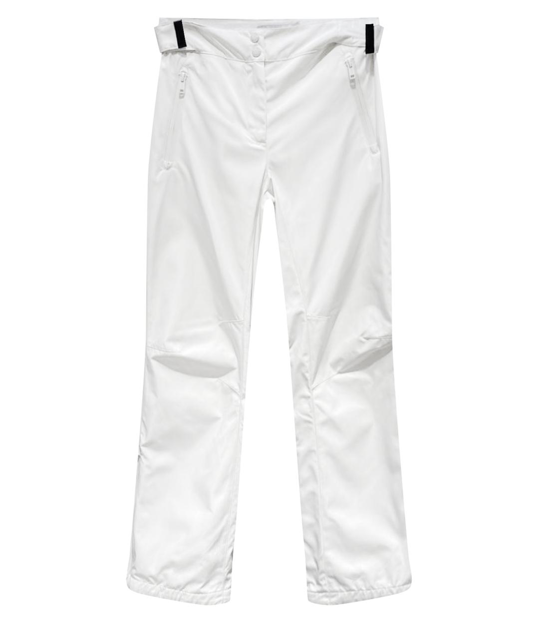 YVES SALOMON Белые прямые брюки, фото 1