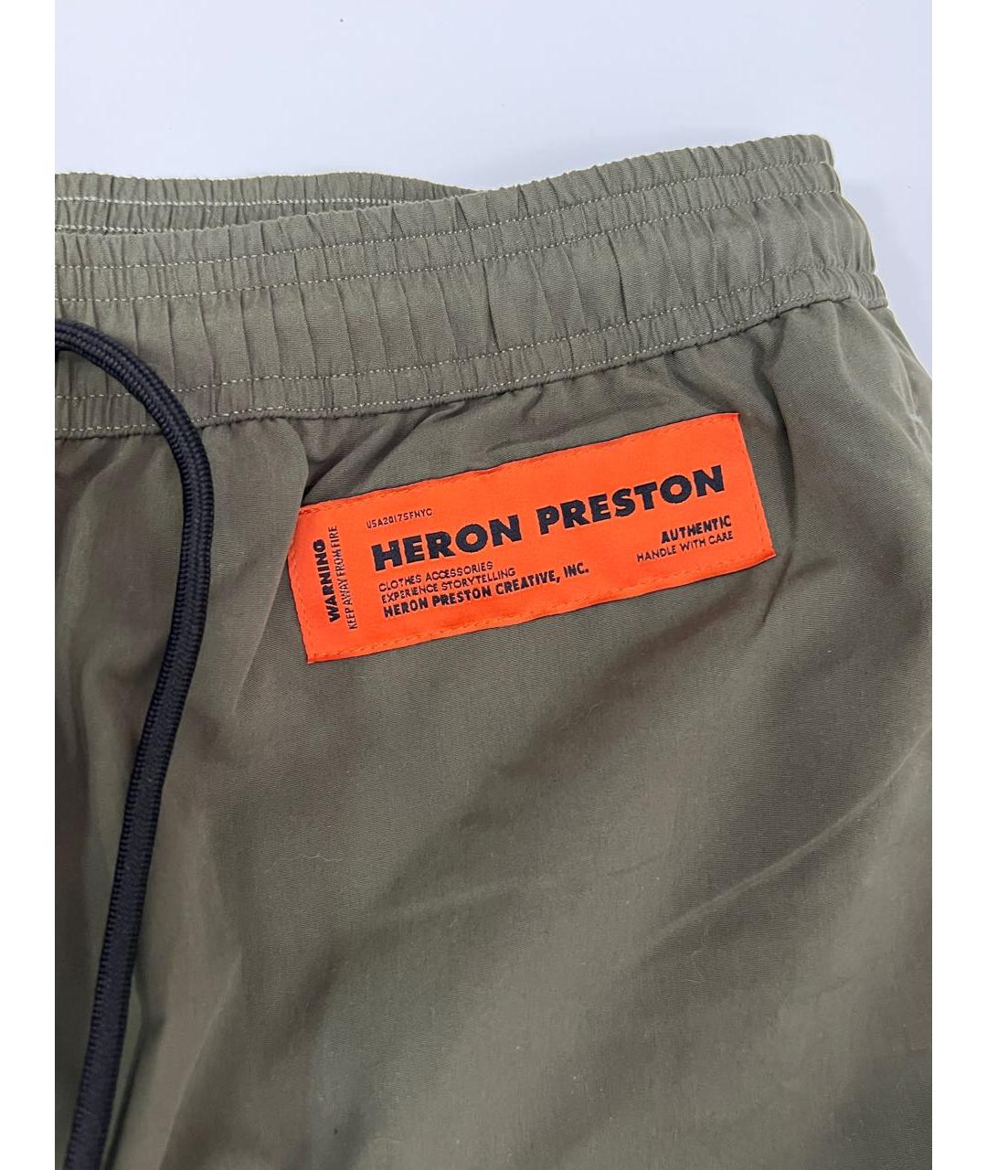 HERON PRESTON Хаки шорты, фото 4