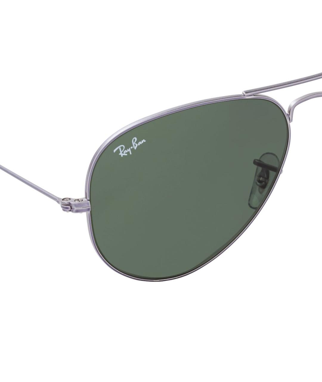 RAY BAN Серые металлические солнцезащитные очки, фото 2