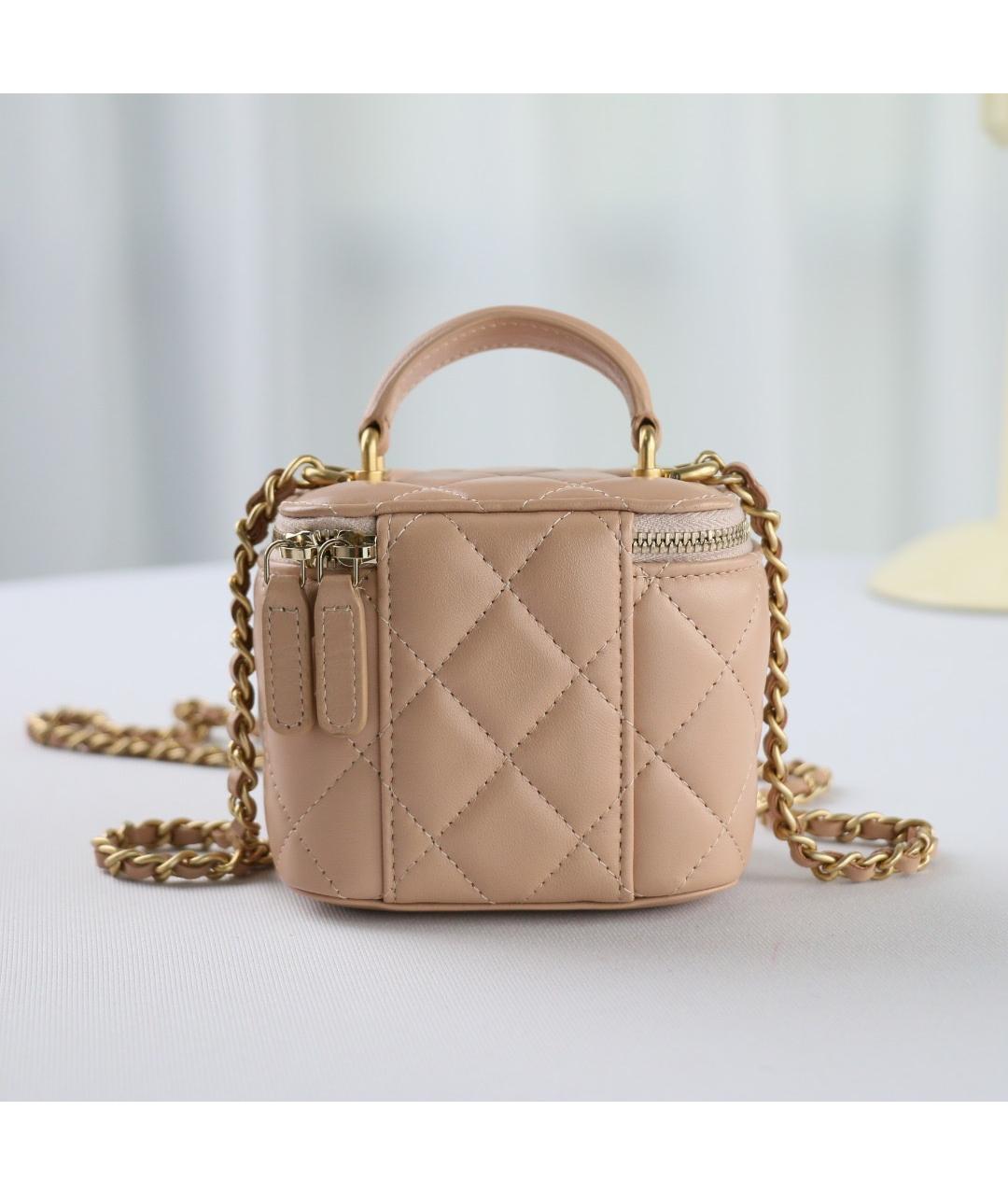 CHANEL Хаки кожаная сумка через плечо, фото 3