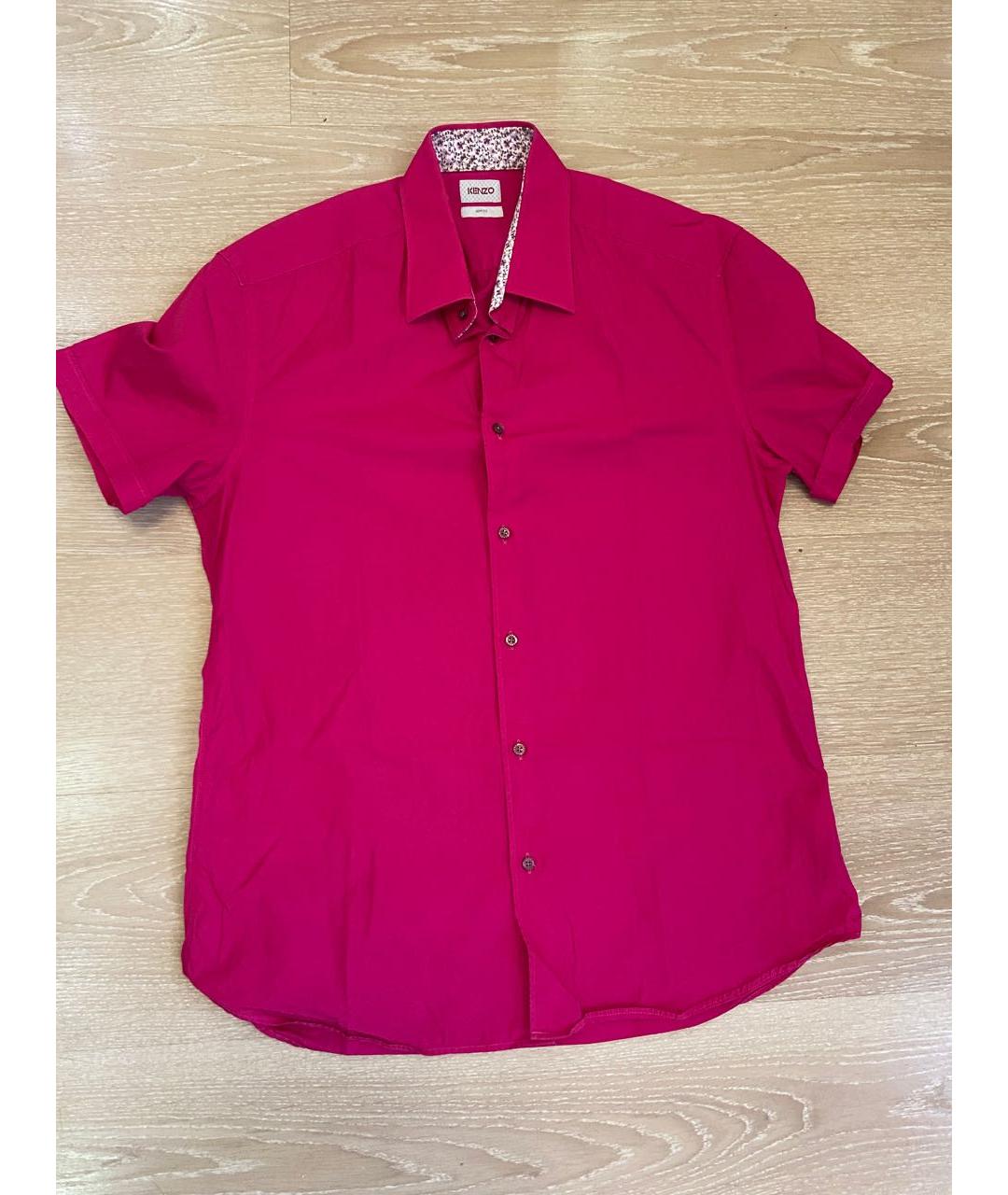 KENZO Красная хлопковая кэжуал рубашка, фото 5
