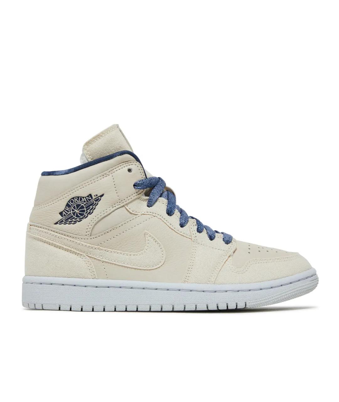 JORDAN Бежевые кожаные кроссовки, фото 1