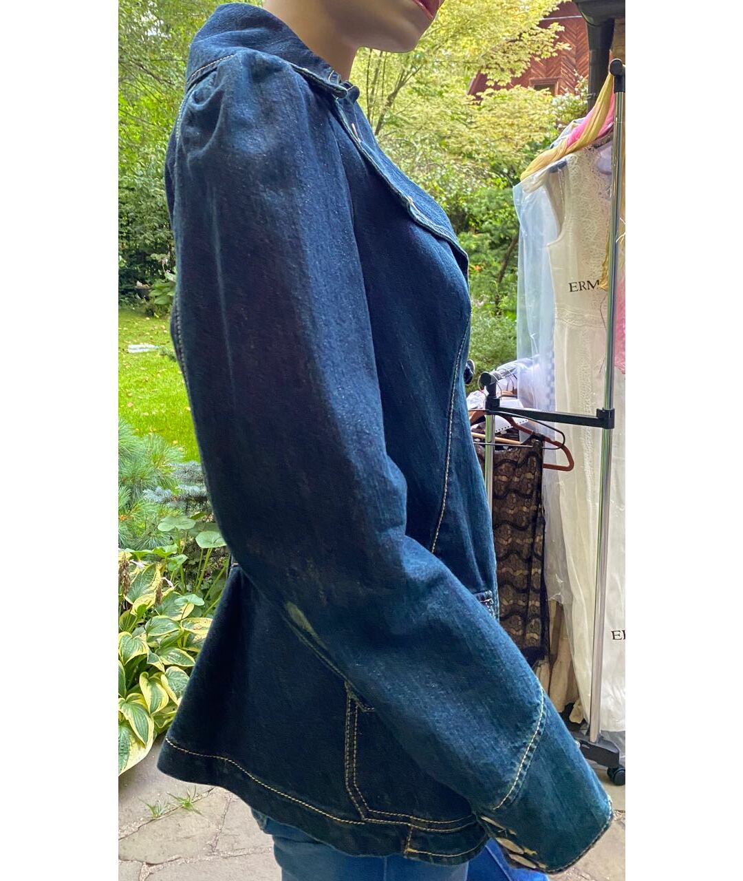 PLEIN SUD JEANIUS Синий хлопковый жакет/пиджак, фото 3