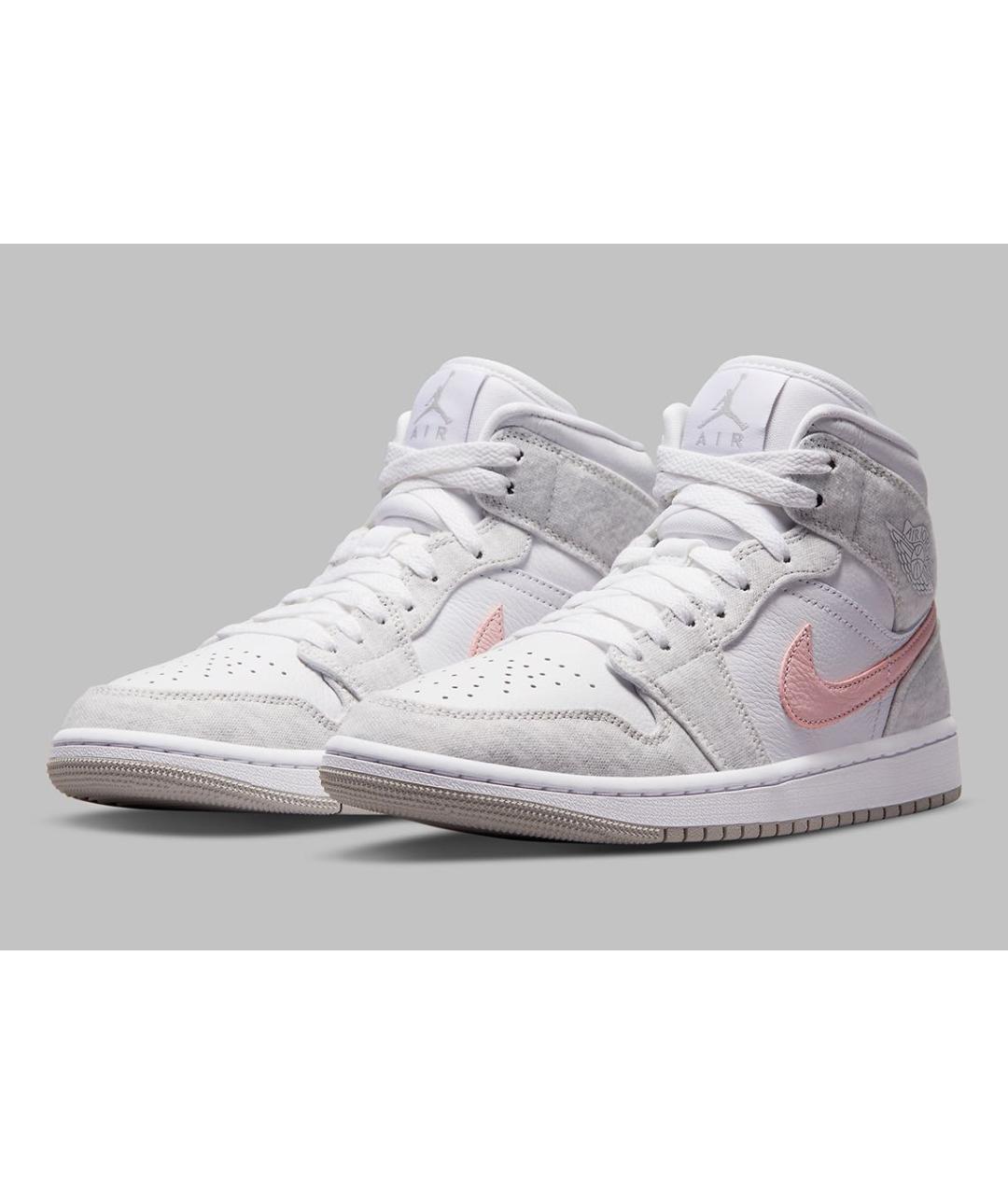 JORDAN Серые текстильные высокие кроссовки / кеды, фото 2