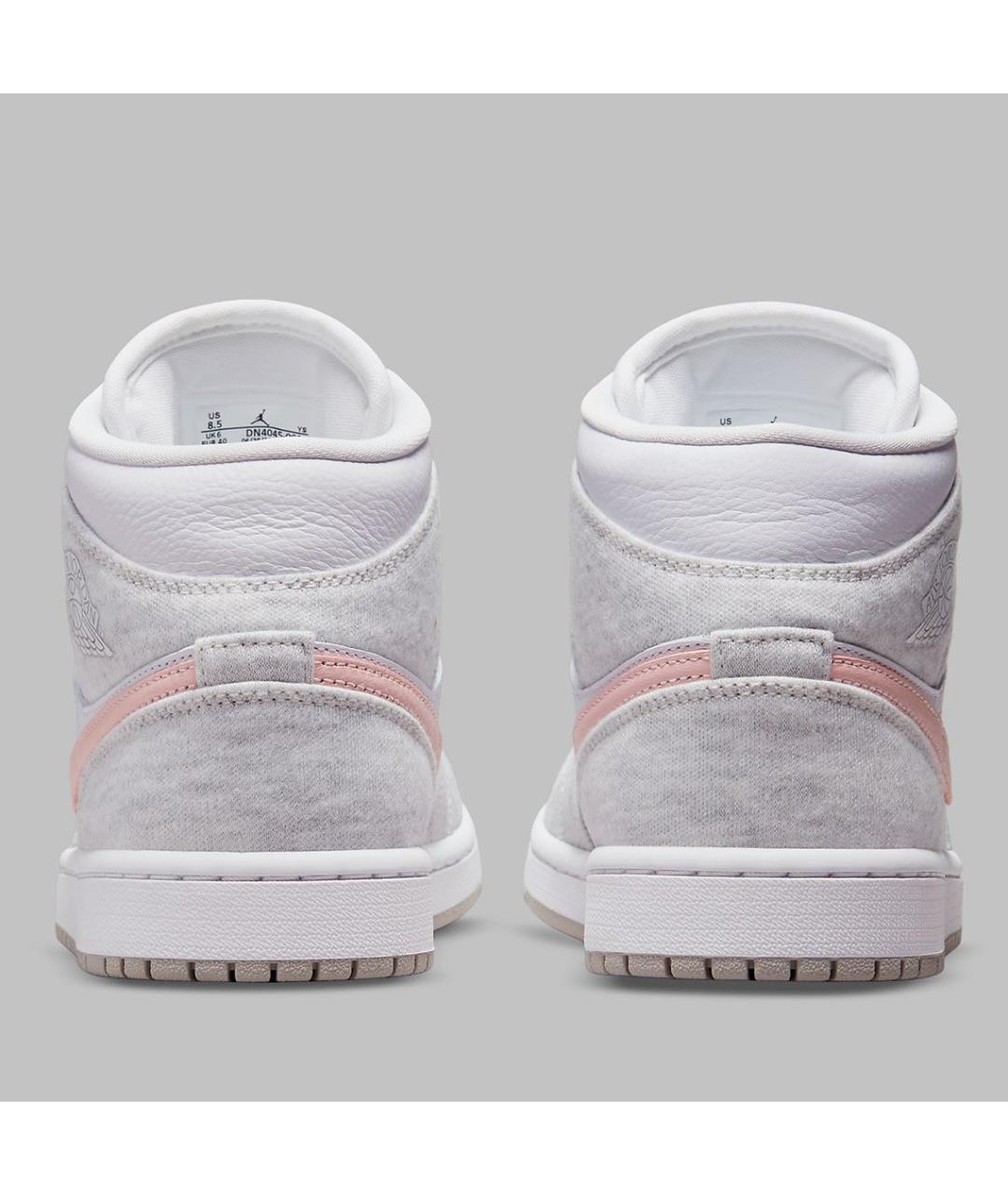 JORDAN Серые текстильные высокие кроссовки / кеды, фото 4