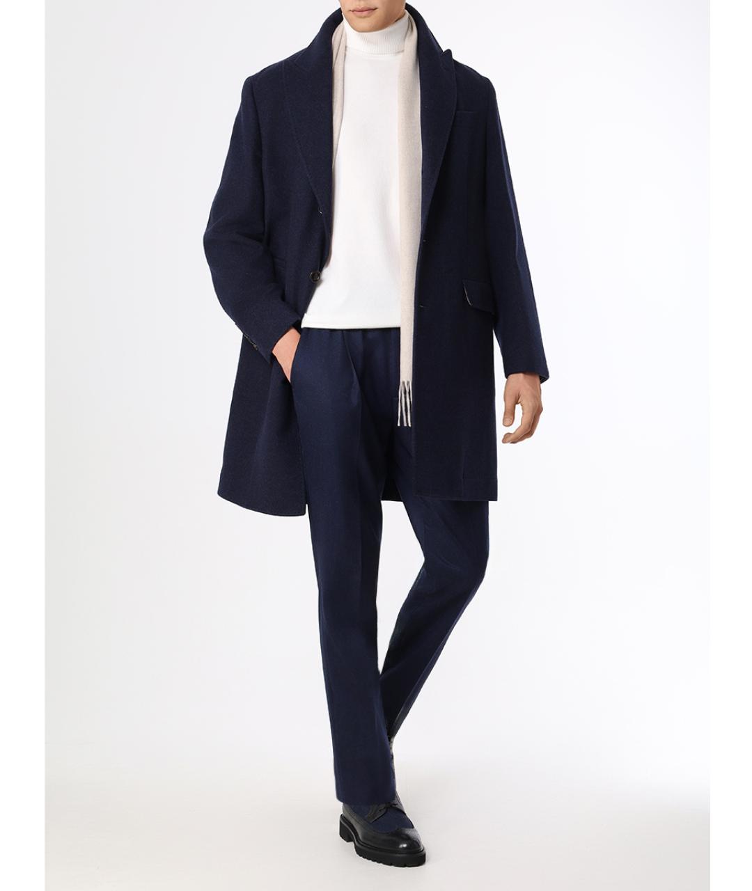 BRUNELLO CUCINELLI Синее пальто, фото 2