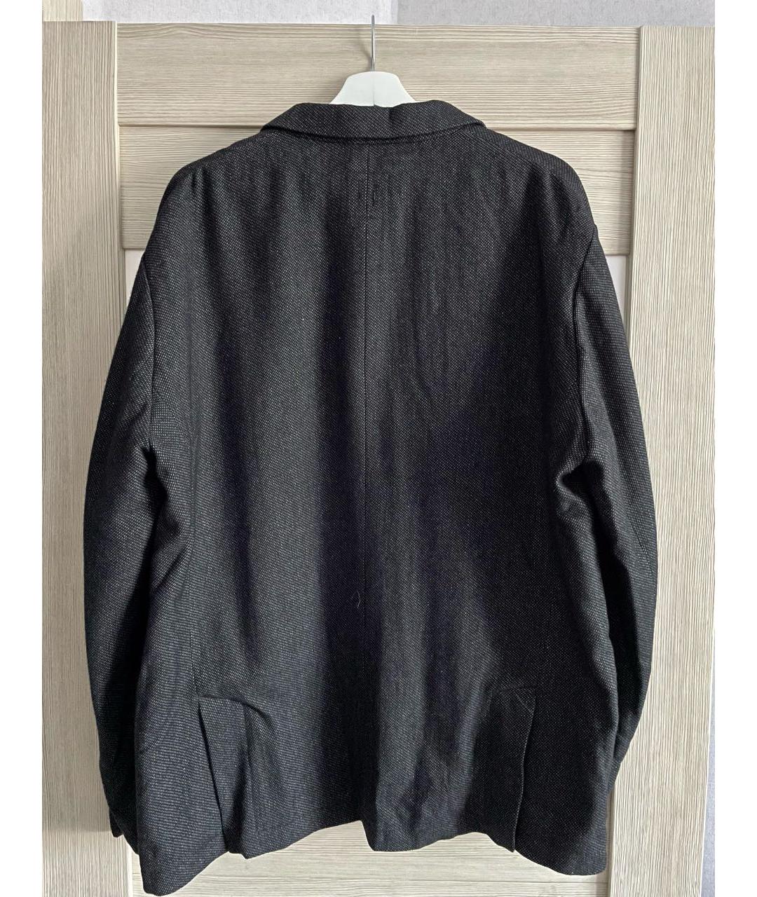 HANNES ROETHER Антрацитовый шерстяной пиджак, фото 2