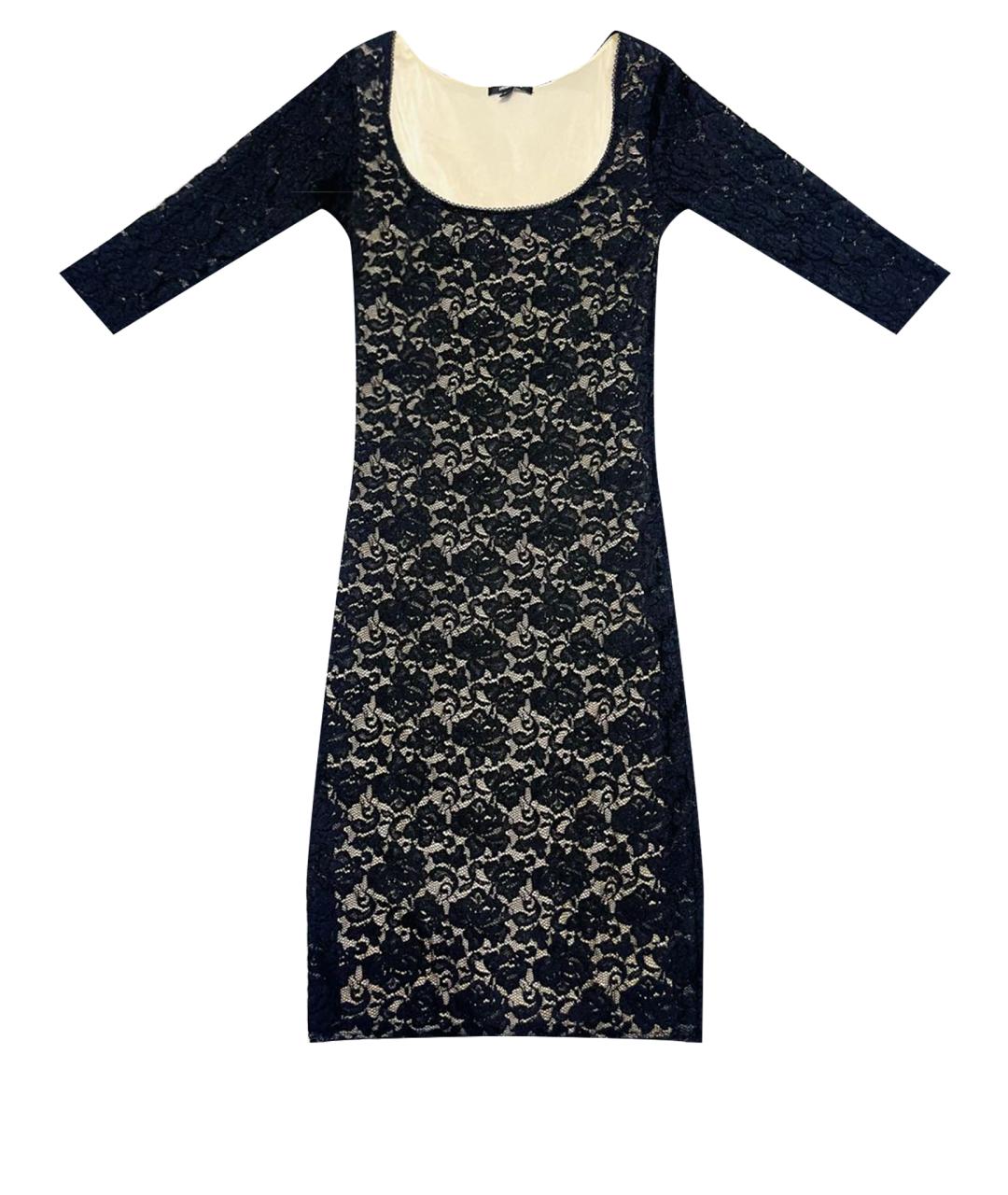 DENNY ROSE Черное кружевное коктейльное платье, фото 1