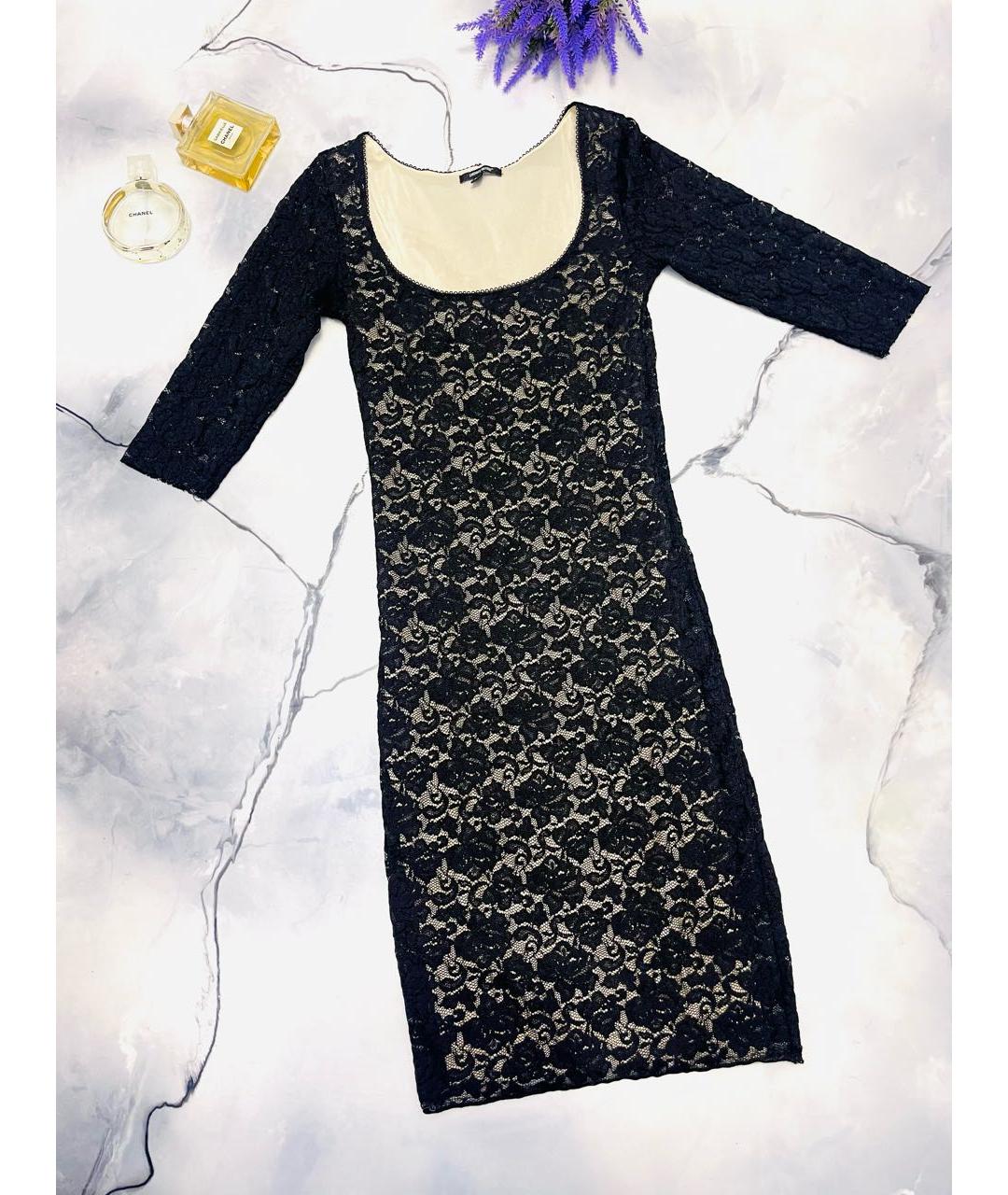DENNY ROSE Черное кружевное коктейльное платье, фото 5