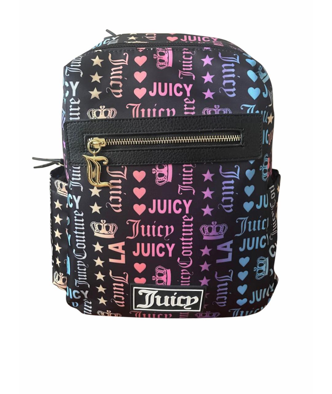 JUICY COUTURE Черный тканевый рюкзак, фото 1