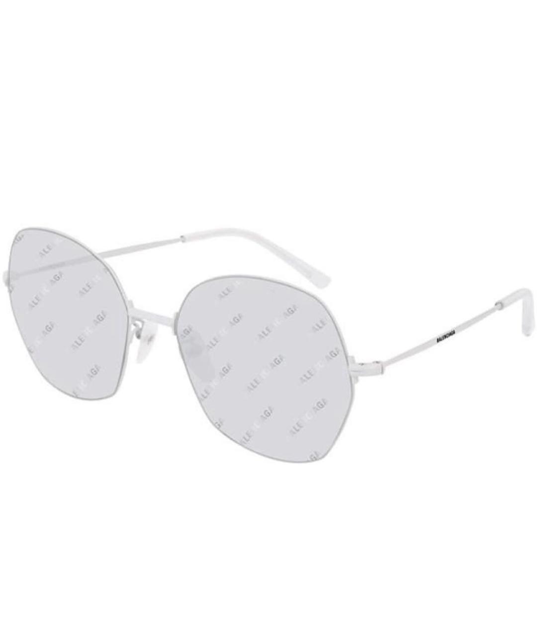 BALENCIAGA Серые металлические солнцезащитные очки, фото 1