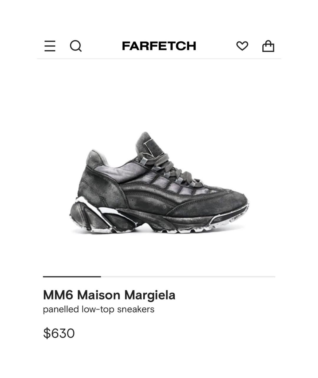 MM6 MAISON MARGIELA Мульти кожаные кроссовки, фото 7