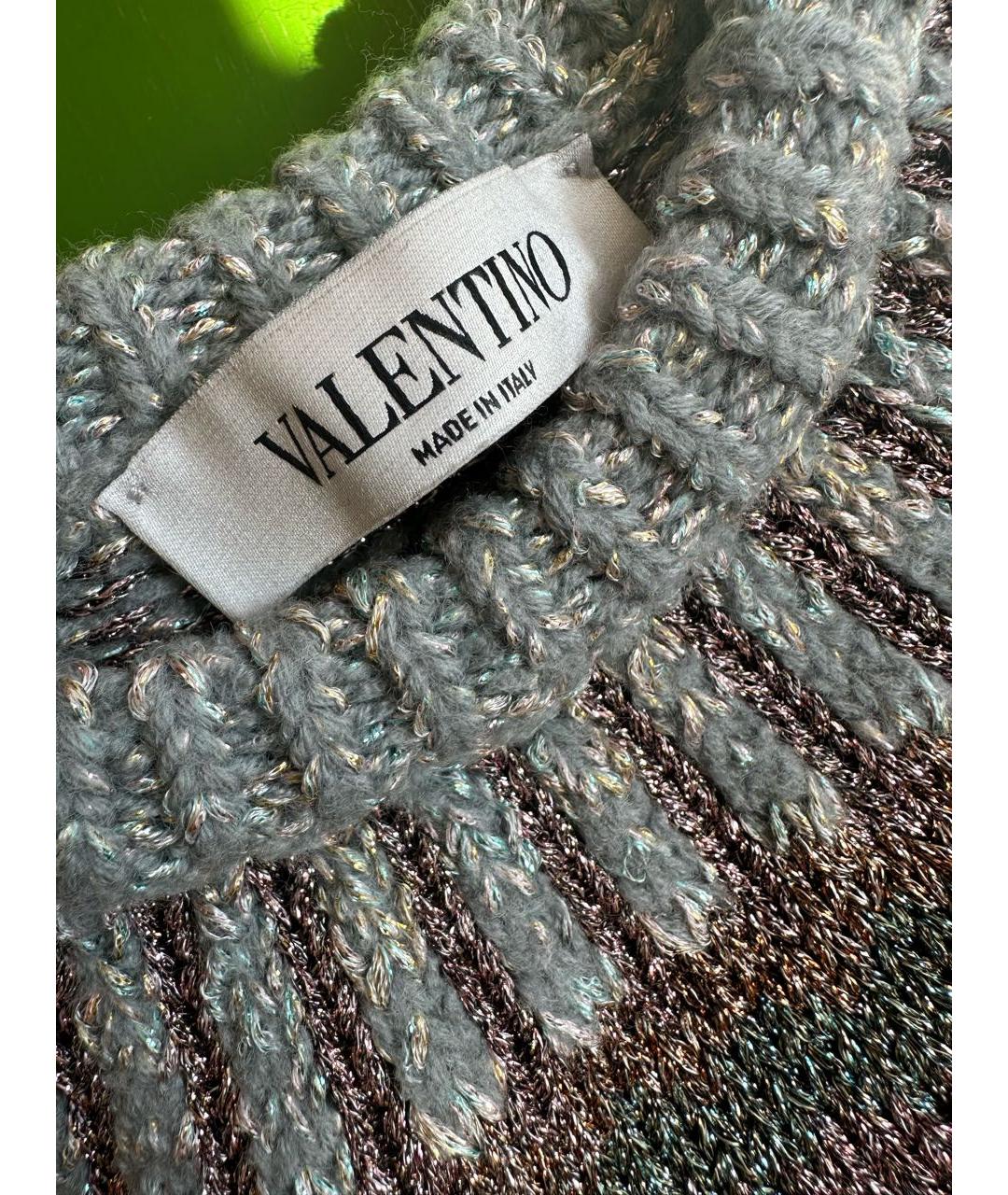 VALENTINO Голубой шерстяной джемпер / свитер, фото 6