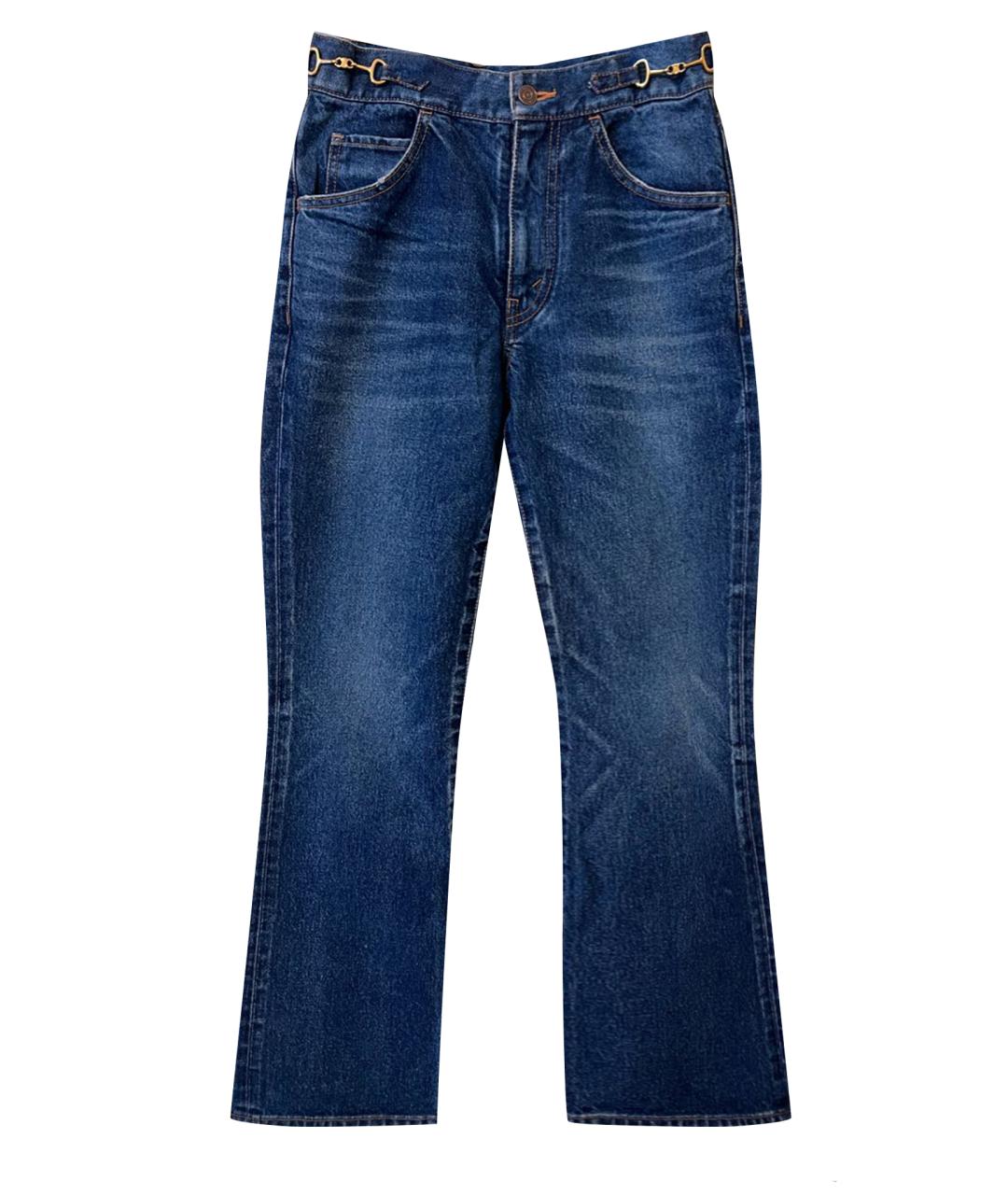 CELINE PRE-OWNED Синие хлопковые джинсы клеш, фото 1