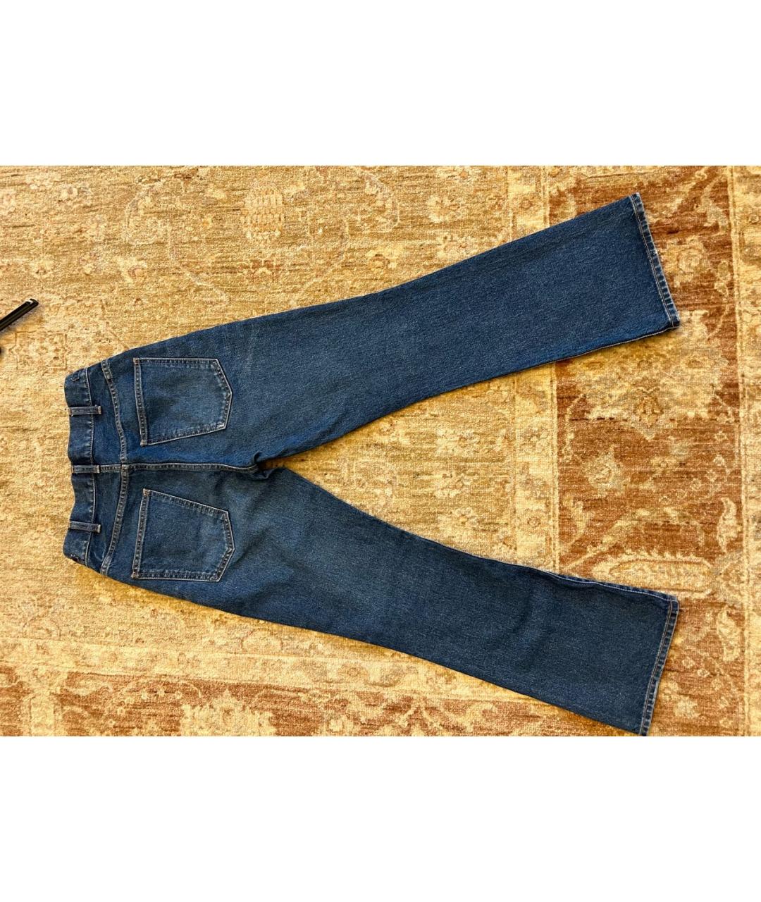 CELINE PRE-OWNED Синие хлопковые джинсы клеш, фото 2