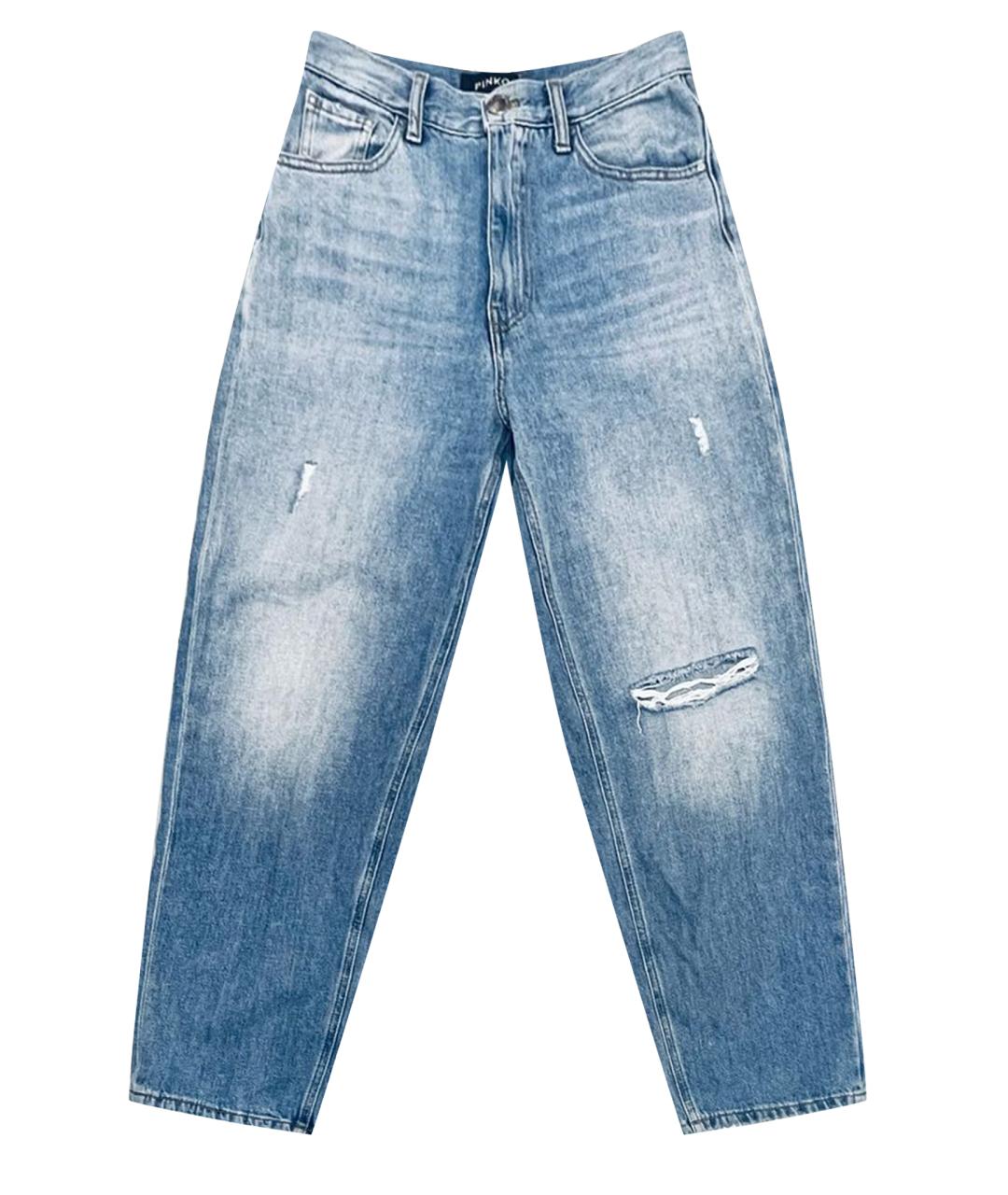 PINKO Голубые прямые джинсы, фото 1