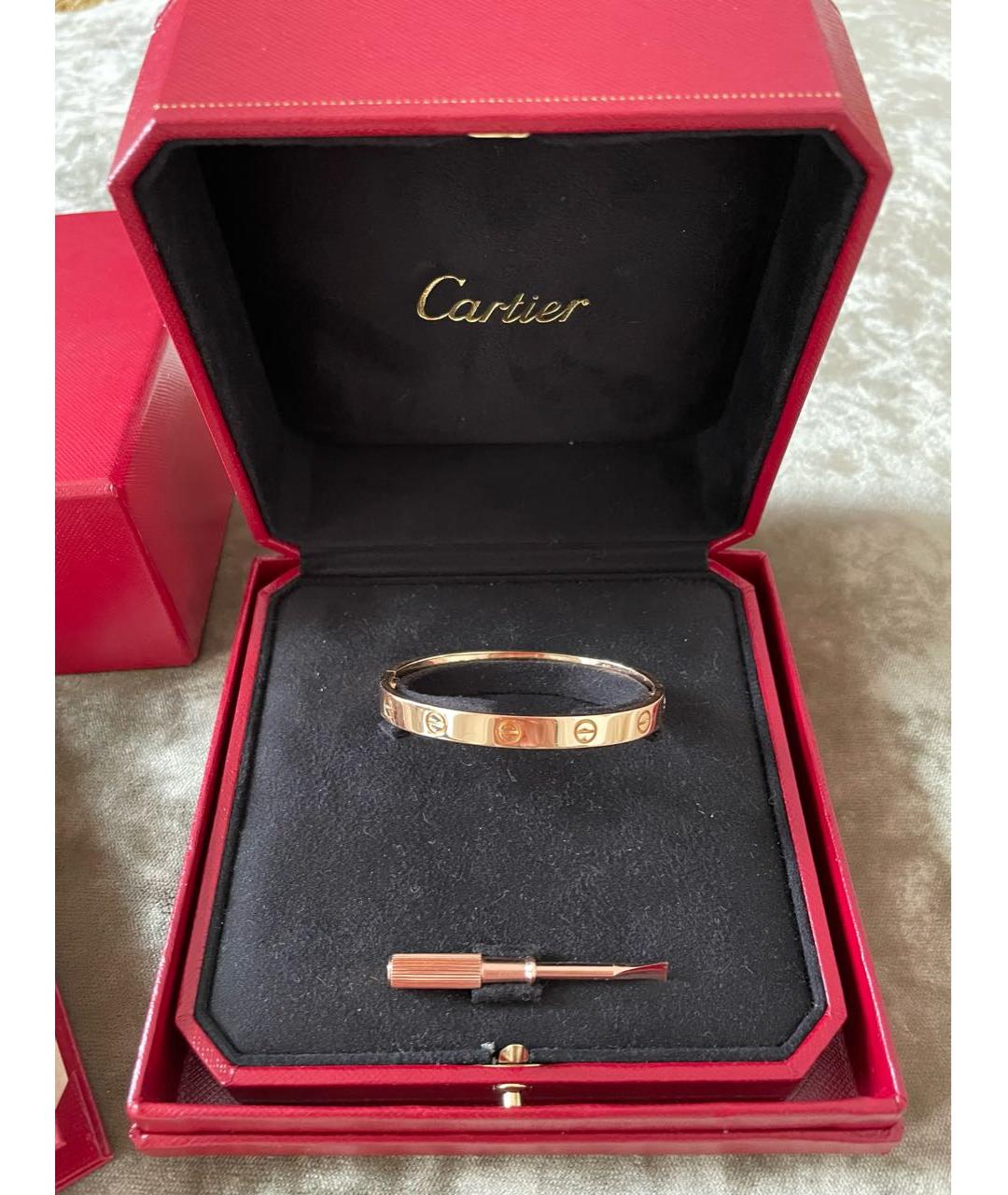 CARTIER Розовый браслет из розового золота, фото 4