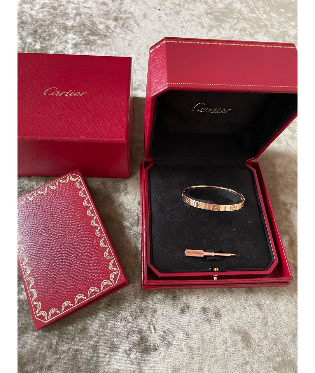 CARTIER Розовый браслет из розового золота, фото 2