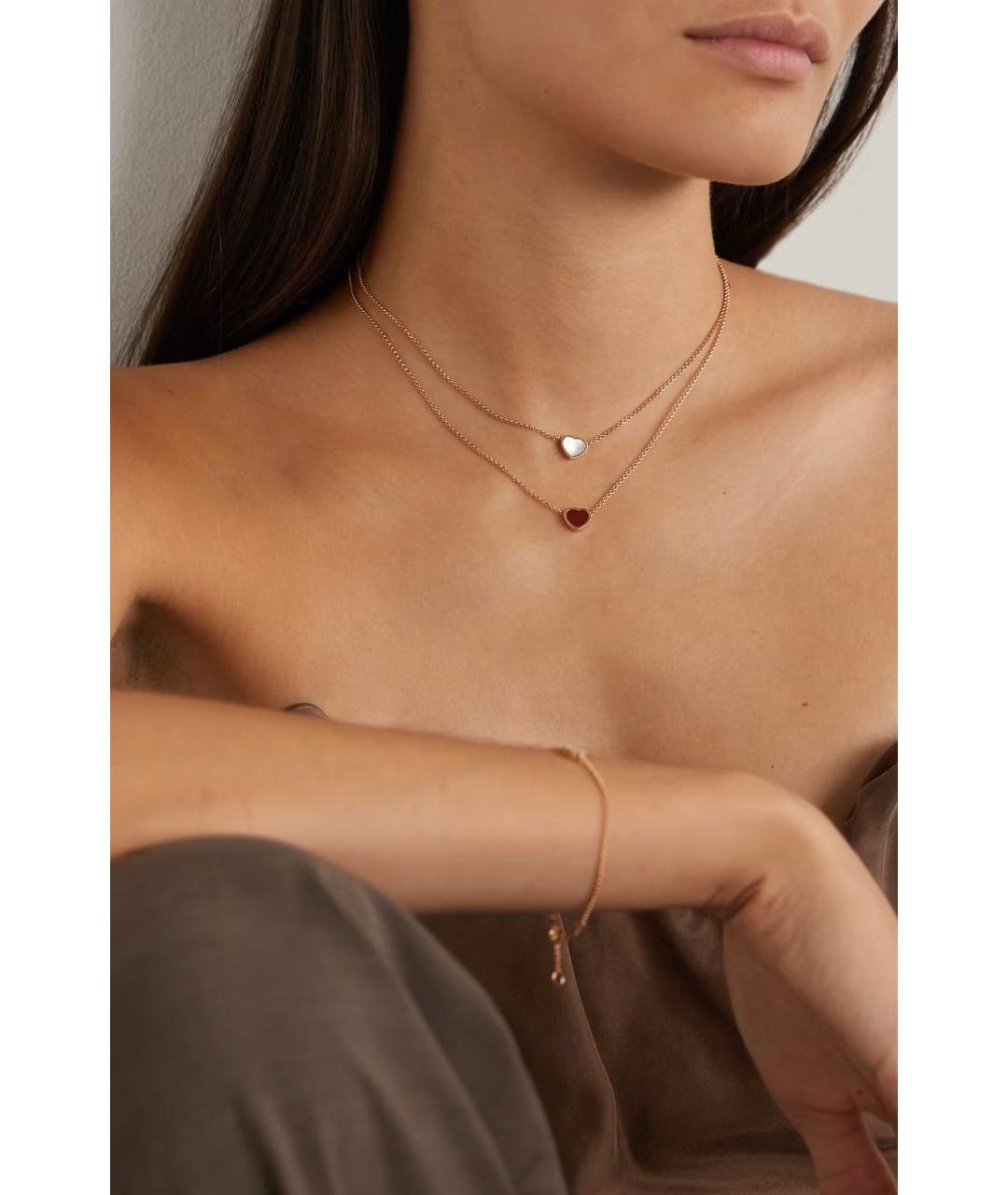 CHOPARD Бежевое колье из розового золота, фото 6