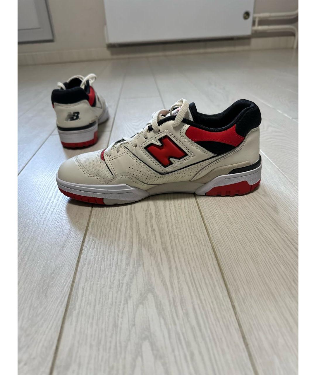 NEW BALANCE Белые кожаные кроссовки, фото 6