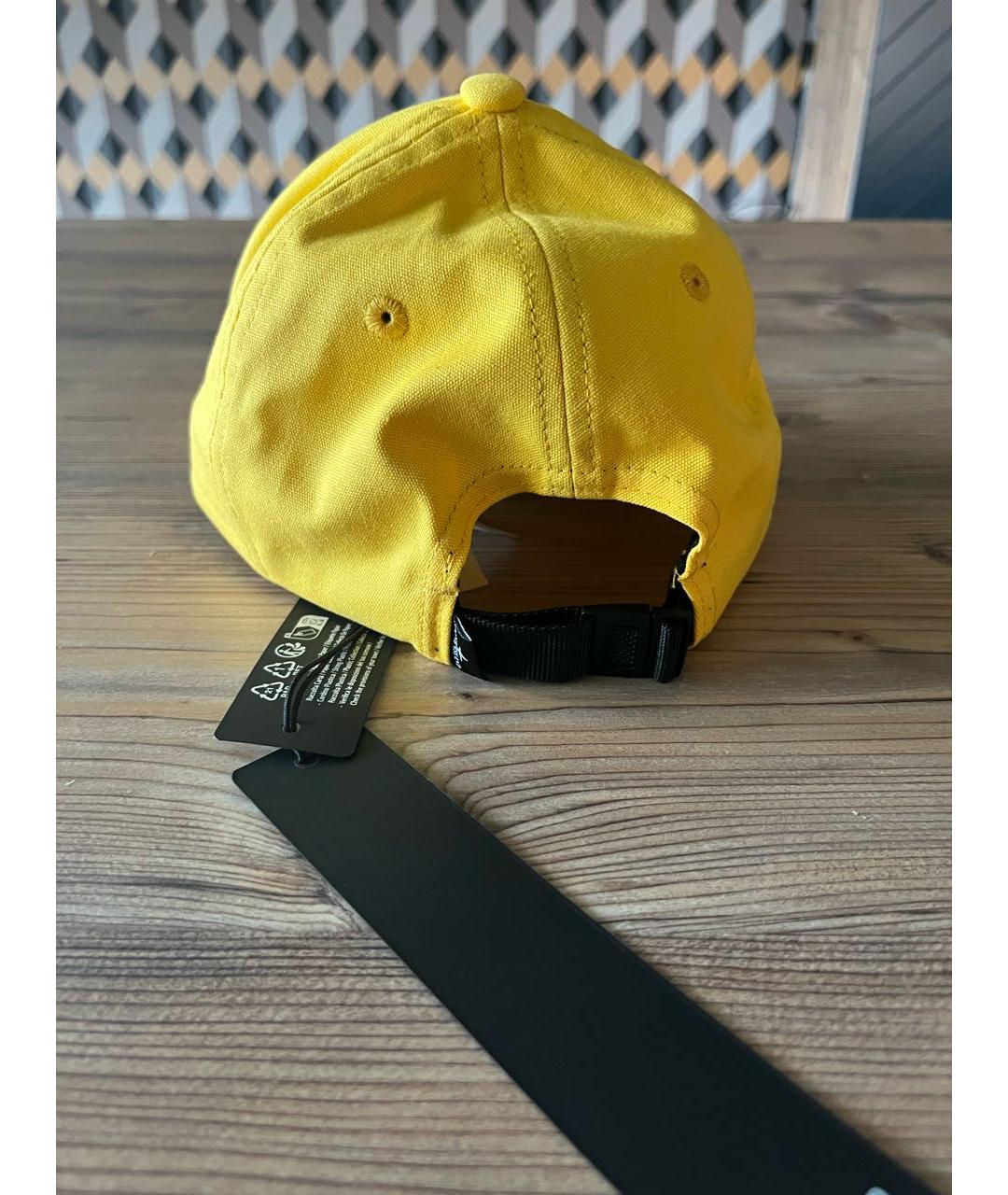 STONE ISLAND Желтая кепка/бейсболка, фото 6