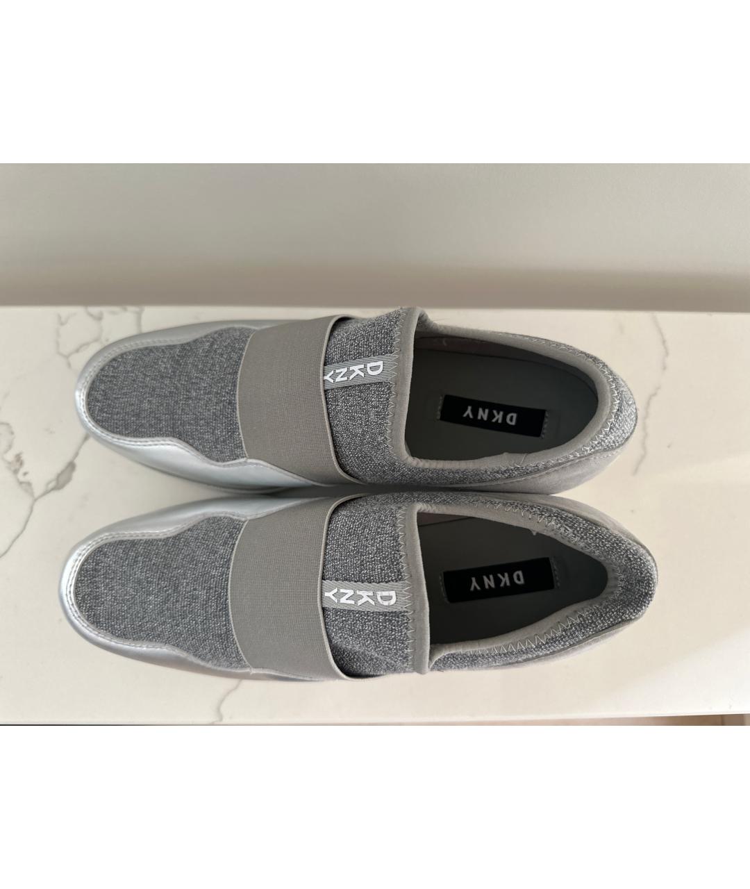 DKNY Серебряные замшевые ботинки, фото 3