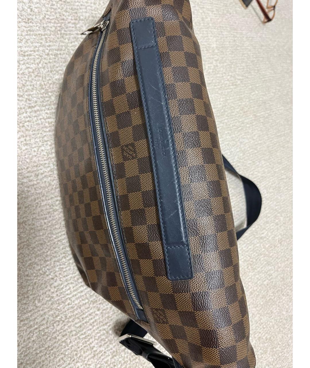 LOUIS VUITTON PRE-OWNED Коричневая сумка на плечо из искусственной кожи, фото 5