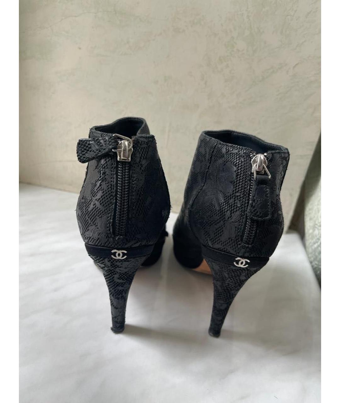CHANEL Черные ботильоны, фото 4