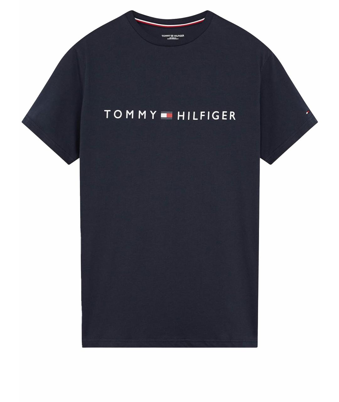 TOMMY HILFIGER Черная хлопковая футболка, фото 1