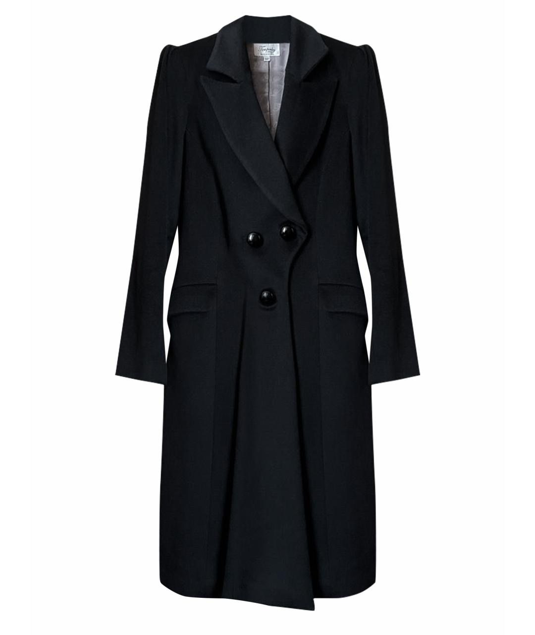 TEMPERLEY LONDON Черное шерстяное пальто, фото 1