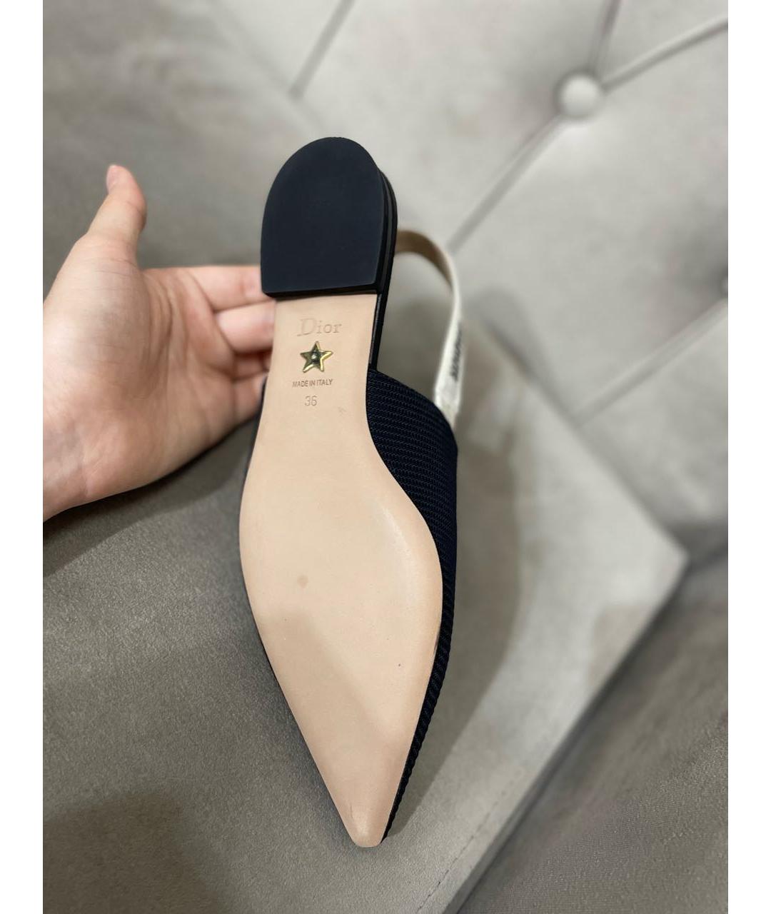 CHRISTIAN DIOR Черные балетки, фото 6