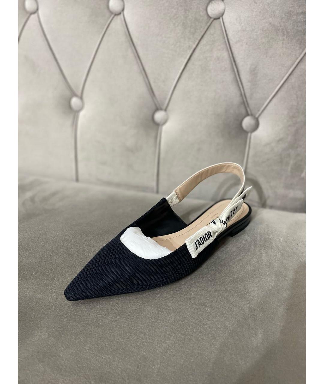 CHRISTIAN DIOR Черные балетки, фото 4