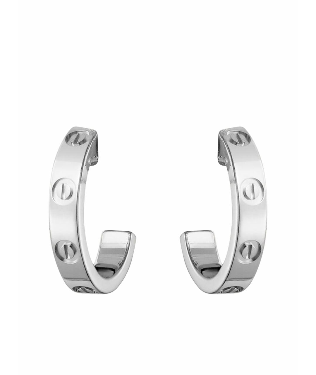 CARTIER Белые серьги из белого золота, фото 1