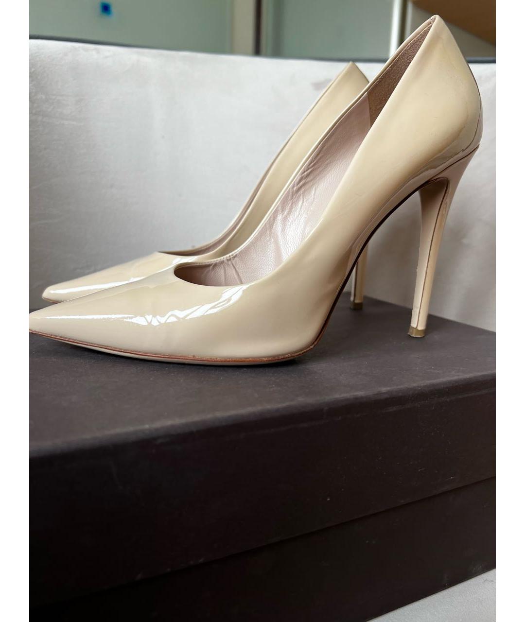 VETIVER Бежевые кожаные туфли, фото 5