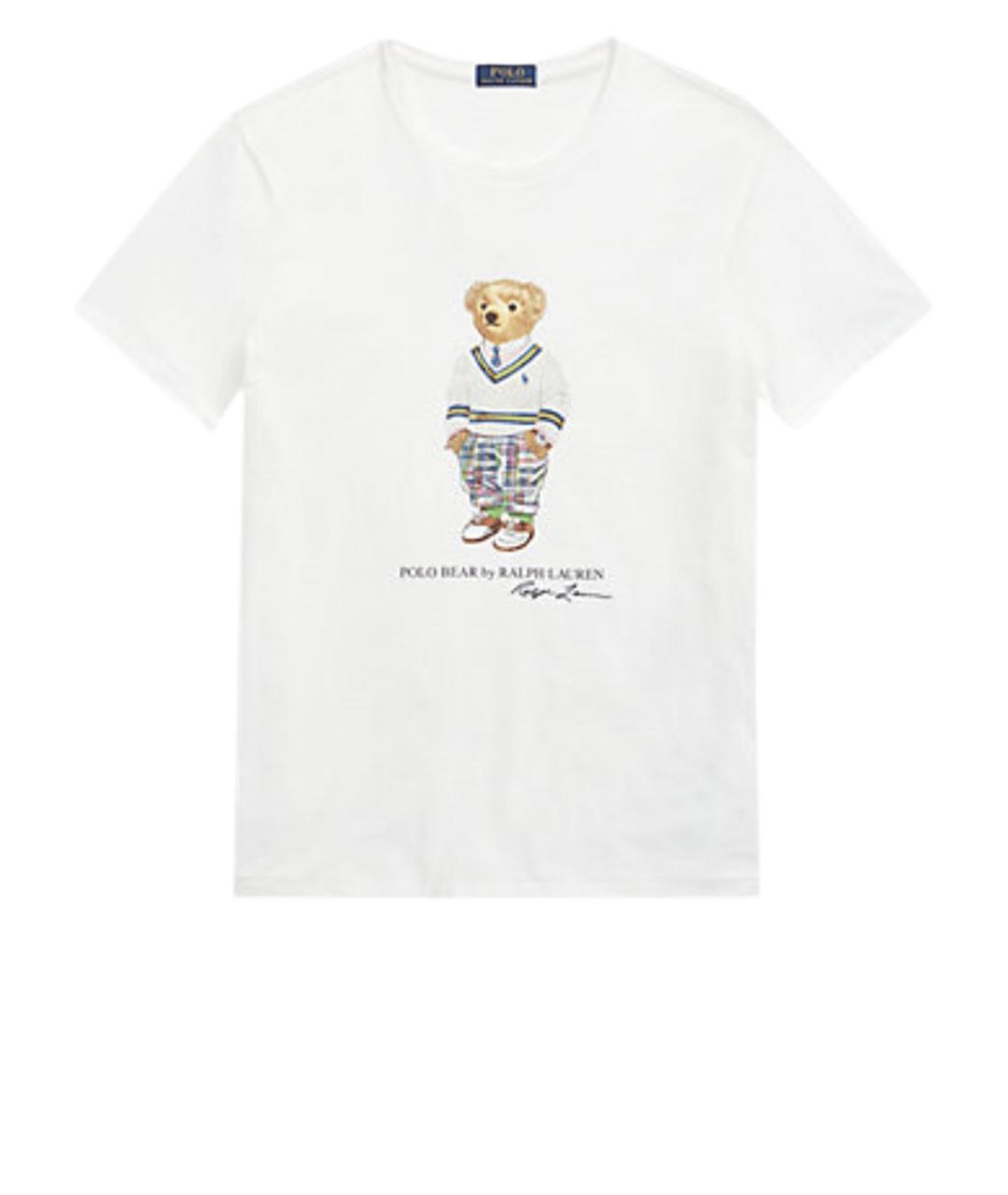 POLO RALPH LAUREN Белая хлопковая футболка, фото 1