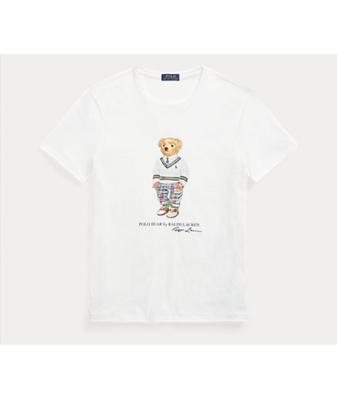 POLO RALPH LAUREN Белая хлопковая футболка, фото 6