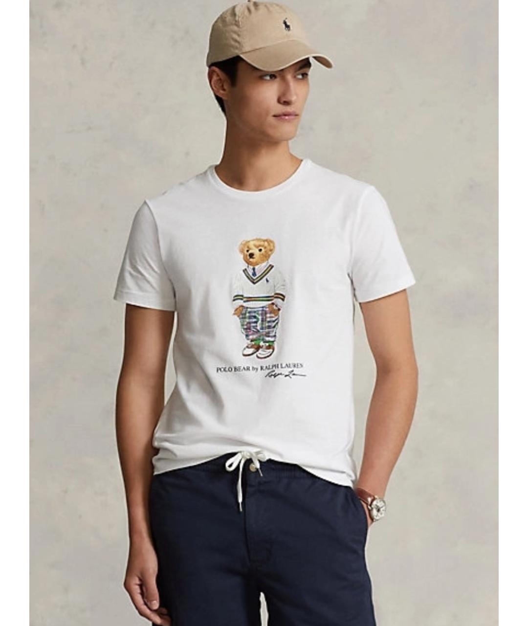 POLO RALPH LAUREN Белая хлопковая футболка, фото 7